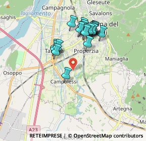 Mappa Via Campo, 33013 Gemona del Friuli UD, Italia (1.6705)
