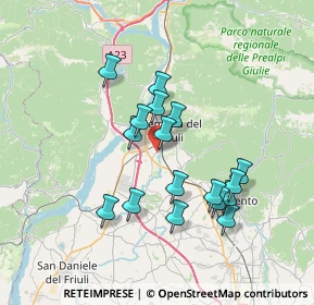 Mappa Via Campo, 33013 Gemona del Friuli UD, Italia (6.18765)