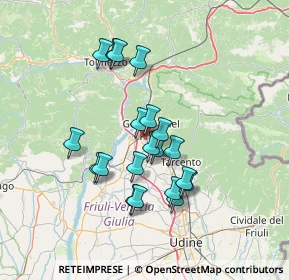 Mappa Via Campo, 33013 Gemona del Friuli UD, Italia (11.842)