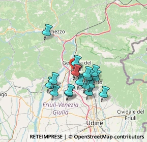 Mappa Via Campo, 33013 Gemona del Friuli UD, Italia (10.29722)