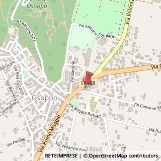 Mappa Via Giacomo Matteotti, 14, 33010 Osoppo, Udine (Friuli-Venezia Giulia)