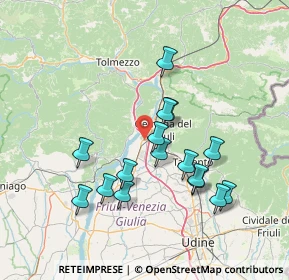 Mappa Via Giacomo Matteotti, 33010 Osoppo UD, Italia (13.43313)