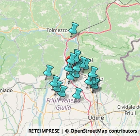 Mappa Via Giacomo Matteotti, 33010 Osoppo UD, Italia (9.139)
