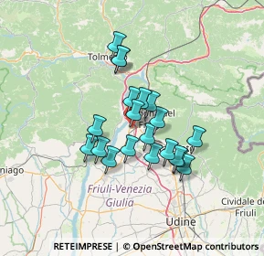Mappa Via Giacomo Matteotti, 33010 Osoppo UD, Italia (10.1855)