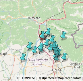 Mappa Via Giacomo Matteotti, 33010 Osoppo UD, Italia (11.9655)