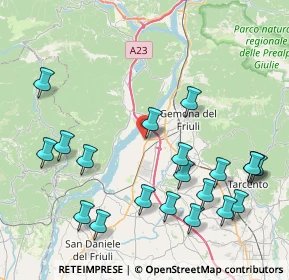 Mappa Via Paolo Diacono, 33010 Osoppo UD, Italia (9.44)