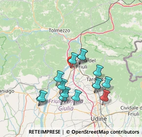 Mappa Via Paolo Diacono, 33010 Osoppo UD, Italia (13.38)