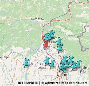 Mappa Via Paolo Diacono, 33010 Osoppo UD, Italia (16.53824)