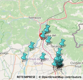 Mappa Via Paolo Diacono, 33010 Osoppo UD, Italia (17.5595)