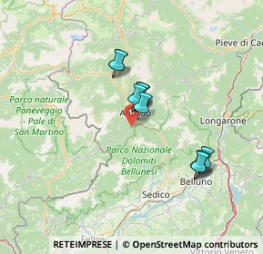 Mappa Via Villagrande, 32020 Rivamonte Agordino BL, Italia (10.73)