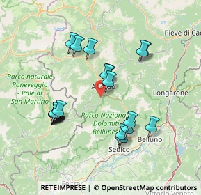 Mappa Via Villagrande, 32020 Rivamonte Agordino BL, Italia (14.054)