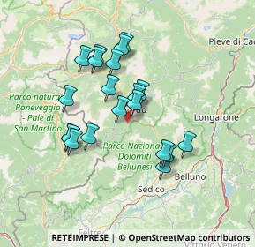 Mappa Via Villagrande, 32020 Rivamonte Agordino BL, Italia (12.083)