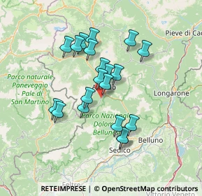 Mappa Via Villagrande, 32020 Rivamonte Agordino BL, Italia (11.482)