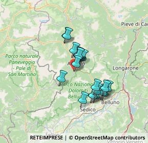 Mappa Via Villagrande, 32020 Rivamonte Agordino BL, Italia (10.4505)