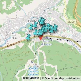 Mappa Via Fratelli Calvi, 57, 25056 Ponte di legno BS, Italia (0.27583333333333)