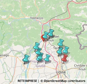 Mappa 33010 Osoppo UD, Italia (13.20067)