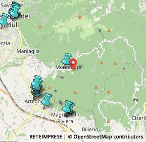 Mappa Borgo Isola, 33010 Montenars UD, Italia (2.969)