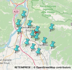 Mappa Borgo Isola, 33010 Montenars UD, Italia (6.38214)