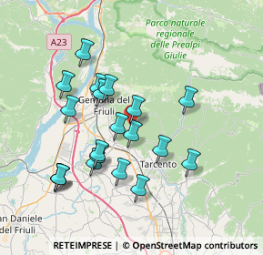 Mappa Borgo Isola, 33010 Montenars UD, Italia (6.864)