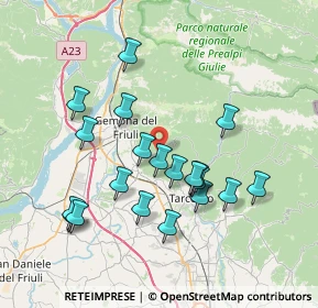 Mappa Borgo Isola, 33010 Montenars UD, Italia (7.0875)