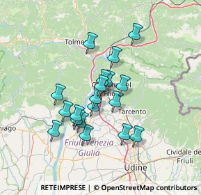 Mappa Via Pordenone, 33013 Gemona del Friuli UD, Italia (10.77789)