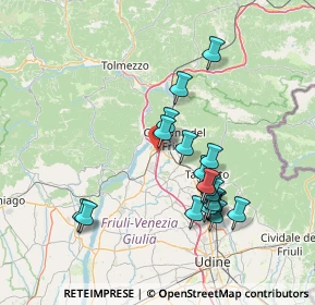 Mappa Via Pordenone, 33013 Gemona del Friuli UD, Italia (13.78556)