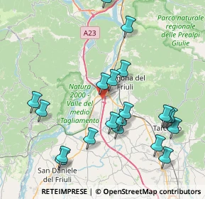 Mappa Via Pordenone, 33013 Gemona del Friuli UD, Italia (8.562)