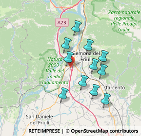 Mappa Via Pordenone, 33013 Gemona del Friuli UD, Italia (6.08091)