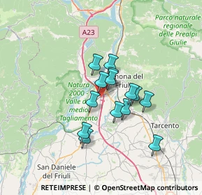 Mappa Via Pordenone, 33013 Gemona del Friuli UD, Italia (4.73786)