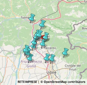 Mappa SP34, 33010 Montenars UD, Italia (11.185)