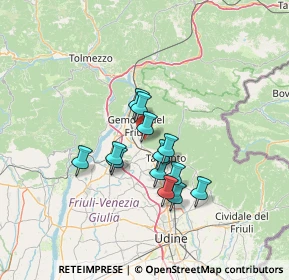 Mappa SP34, 33010 Montenars UD, Italia (10.18923)