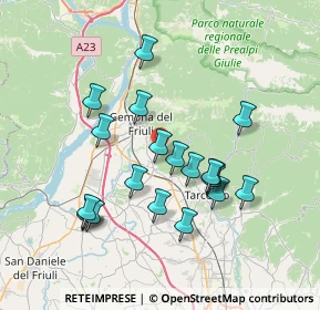 Mappa SP34, 33010 Montenars UD, Italia (6.8375)