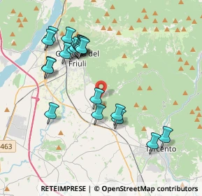 Mappa SP34, 33010 Montenars UD, Italia (3.868)