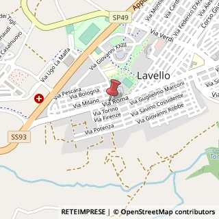 Mappa Via roma, 85024 Lavello, Potenza (Basilicata)