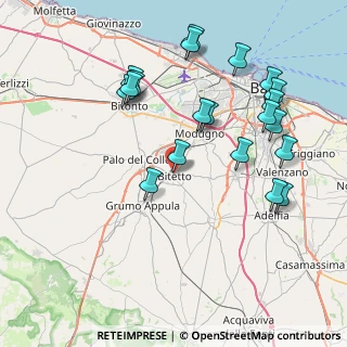 Mappa Via Ippolito Pindemonte, 70020 Bitetto BA, Italia (9.208)