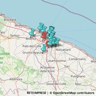 Mappa Via Virgilio Chini, 70129 Bari BA, Italia (7.36933)