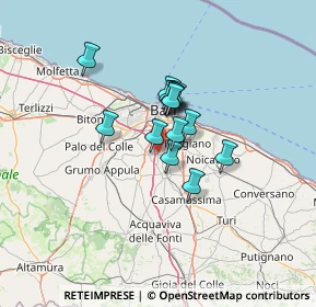 Mappa Via Virgilio Chini, 70129 Bari BA, Italia (8.89857)