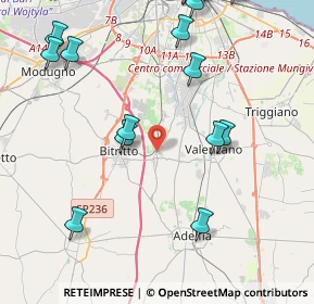 Mappa Via Virgilio Chini, 70129 Bari BA, Italia (6.3265)
