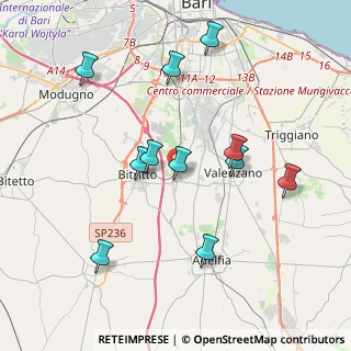 Mappa Via Virgilio Chini, 70129 Bari BA, Italia (4.11545)