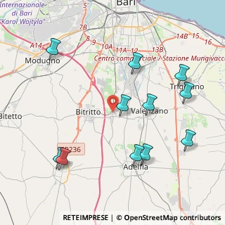 Mappa Via Virgilio Chini, 70129 Bari BA, Italia (4.97455)
