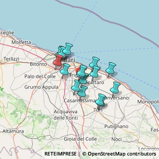 Mappa 70010 Capurso BA, Italia (9.98176)