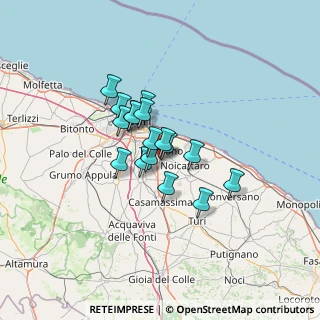 Mappa 70010 Capurso BA, Italia (9.20353)