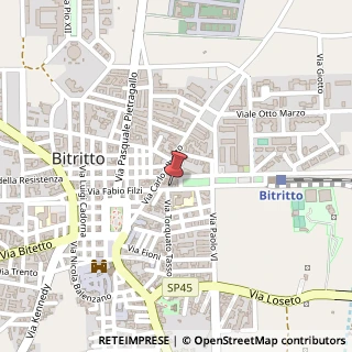 Mappa Via Bachelet, 16, 70020 Bitritto, Bari (Puglia)