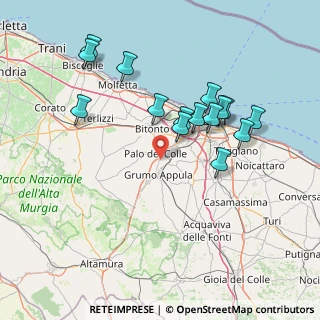 Mappa 70020 Palo del Colle BA, Italia (15.68867)
