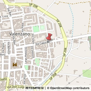 Mappa Via Martiri di Via Fani, 1, 70010 Valenzano, Bari (Puglia)