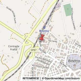 Mappa Viale Stazione, 17, 70020 Bitetto, Bari (Puglia)