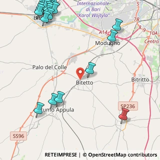 Mappa Viale Stazione, 70020 Bitetto BA, Italia (7.2055)
