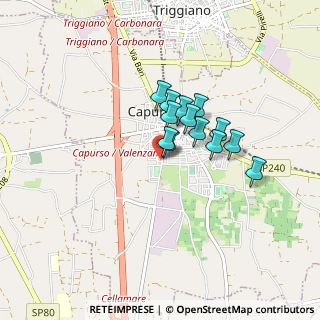 Mappa Via Santo Carlo, 70100 Capurso BA, Italia (0.60308)