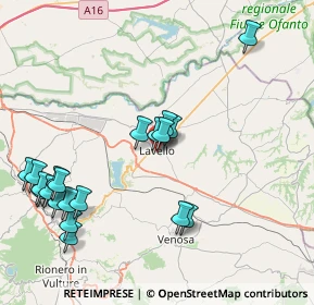 Mappa Via Orazio Flacco, 85024 Lavello PZ, Italia (9.8295)