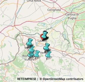 Mappa Via Orazio Flacco, 85024 Lavello PZ, Italia (8.33389)